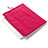 Suave Terciopelo Tela Bolsa Funda para Apple iPad Mini 5 (2019) Rosa Roja