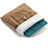 Suave Terciopelo Tela Bolsa Funda para Samsung Galaxy Tab 2 7.0 P3100 P3110 Marron