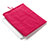 Suave Terciopelo Tela Bolsa Funda para Samsung Galaxy Tab S3 9.7 SM-T825 T820 Rosa Roja