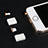 Tapon Antipolvo Lightning USB Jack J05 para Apple New iPad 9.7 (2017) Plata