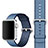 Tela Correa De Reloj Pulsera Eslabones para Apple iWatch 38mm Azul