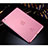 Ultra-thin Transparente Plastico Back Cover para Apple iPad Mini 2 Rosa