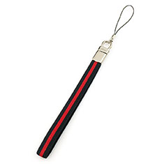 Acollador Cordon Lanyard W07 para Accessories Da Cellulare Penna Capacitiva Rojo y Negro