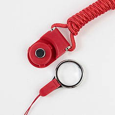 Acollador Correa de Cuello Cordon Lanyard para Huawei P60 Pocket Rojo