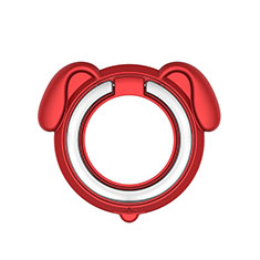 Anillo de dedo Soporte Magnetico Universal Sostenedor De Telefono Movil H15 para Vivo iQOO 10 Pro 5G Rojo