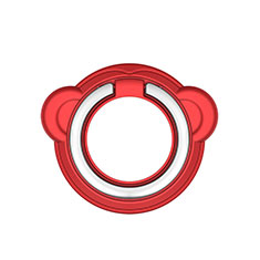 Anillo de dedo Soporte Magnetico Universal Sostenedor De Telefono Movil H16 para Vivo iQOO 10 Pro 5G Rojo