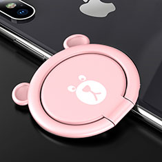 Anillo de dedo Soporte Magnetico Universal Sostenedor De Telefono Movil S14 para Xiaomi Mi Note 3 Rosa