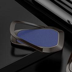 Anillo de dedo Soporte Magnetico Universal Sostenedor De Telefono Movil S21 para Samsung Galaxy S10 5G Azul