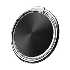 Anillo de dedo Soporte Magnetico Universal Sostenedor De Telefono Movil Z01 para Vivo Y31 2021 Negro