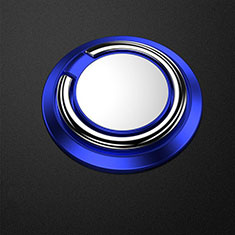 Anillo de dedo Soporte Magnetico Universal Sostenedor De Telefono Movil Z04 para Samsung Galaxy Core I8260 I8262 Azul