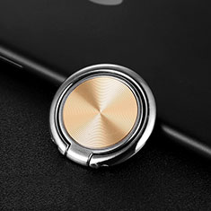 Anillo de dedo Soporte Magnetico Universal Sostenedor De Telefono Movil Z11 para Samsung Galaxy A7 2018 A750 Oro