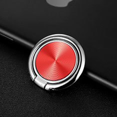 Anillo de dedo Soporte Magnetico Universal Sostenedor De Telefono Movil Z11 para Samsung Galaxy A7 2018 A750 Rojo