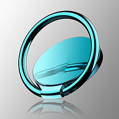 Anillo de dedo Soporte Magnetico Universal Sostenedor De Telefono Movil Z16 para Samsung Galaxy Grand Lite I9060 I9062 I9060i Azul Cielo