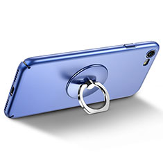 Anillo de dedo Soporte Universal Sostenedor De Telefono Movil R01 para Samsung Galaxy A7 2018 A750 Azul