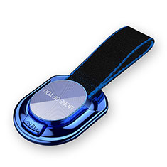 Anillo de dedo Soporte Universal Sostenedor De Telefono Movil R11 para Vivo X70 Pro+ Plus 5G Azul