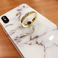 Anillo de dedo Soporte Universal Sostenedor De Telefono Movil S15 para Sony Xperia X Compact Oro