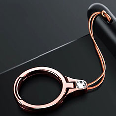 Anillo de dedo Soporte Universal Sostenedor De Telefono Movil Z03 para Oppo A96 5G Oro Rosa