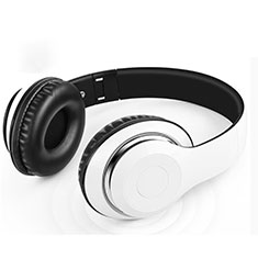Auricular Cascos Bluetooth Auriculares Estereo Inalambricos H69 para Wiko Power U10 Blanco