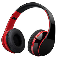 Auricular Cascos Estereo Bluetooth Auriculares Inalambricos H72 para Motorola Moto G8 Power Lite Rojo
