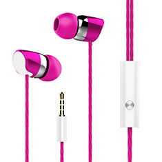 Auriculares Estereo Auricular H16 para Oppo A55 4G Rosa Roja