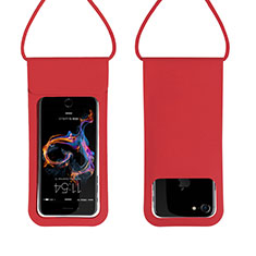 Bolsa Impermeable y Sumergible Carcasa Universal W06 para Wiko View Xl Rojo