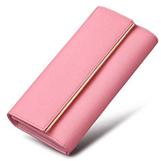 Bolso Cartera Protectora de Cuero Universal K01 para Sony Xperia 10 V Rosa