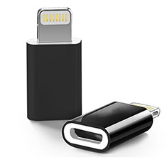 Cable Adaptador Android Micro USB a Lightning USB H01 para Apple iPhone 12 Negro