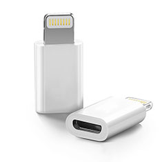 Cable Adaptador Android Micro USB a Lightning USB H01 para Apple iPhone 14 Pro Max Blanco