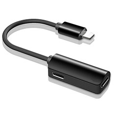 Cable Adaptador Lightning USB H01 para Apple iPhone 13 Pro Max Negro