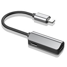 Cable Adaptador Lightning USB H01 para Apple iPhone 5C Plata