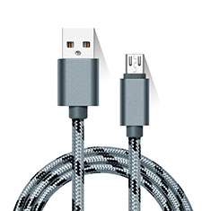 Cable Micro USB Android Universal M01 para Sony Xperia 10 III SO-52B Gris