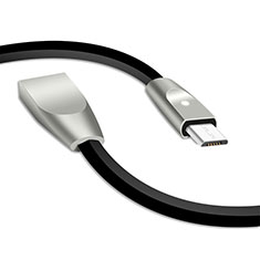 Cable Micro USB Android Universal M02 para Sharp Aquos Sense7 Negro