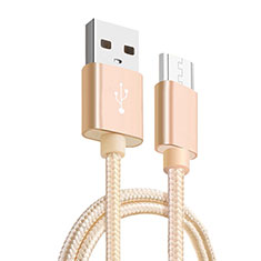 Cable Micro USB Android Universal M03 para Sony Xperia 10 III SO-52B Oro