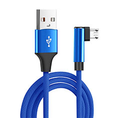 Cable Micro USB Android Universal M04 para Sony Xperia 10 III SO-52B Azul