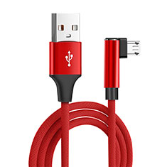 Cable Micro USB Android Universal M04 para Sony Xperia 10 III SO-52B Rojo