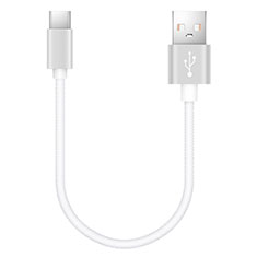 Cable Type-C Android Universal 20cm S02 para Samsung Galaxy Express 2 Ii SM-G3815 Blanco