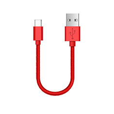 Cable Type-C Android Universal 30cm S05 para Handy Zubehoer Mikrofon Fuer Smartphone Rojo