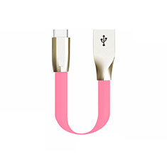 Cable Type-C Android Universal 30cm S06 para Apple iPad Air 5 10.9 (2022) Rosa