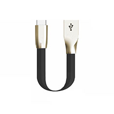 Cable Type-C Android Universal 30cm S06 para Apple iPhone 15 Negro