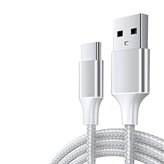 Cable Type-C Android Universal 3A H04 para Apple iPhone 15 Blanco