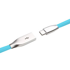 Cable Type-C Android Universal T03 para Sharp Aquos R8 Pro Azul Cielo