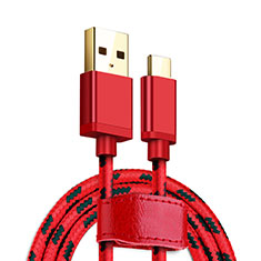 Cable Type-C Android Universal T09 para Handy Zubehoer Mikrofon Fuer Smartphone Rojo