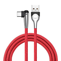 Cable Type-C Android Universal T17 para Sony Xperia 10 III SO-52B Rojo