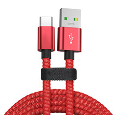 Cable Type-C Android Universal T24 para Handy Zubehoer Mikrofon Fuer Smartphone Rojo