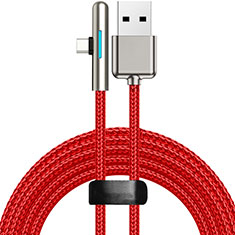 Cable Type-C Android Universal T25 para Vivo iQOO Neo6 5G Rojo