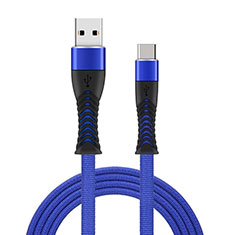 Cable Type-C Android Universal T26 para Handy Zubehoer Mikrofon Fuer Smartphone Azul