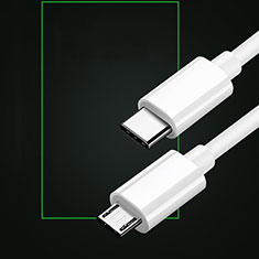 Cable USB 2.0 Android Universal 2A H02 para Apple iPhone 15 Blanco