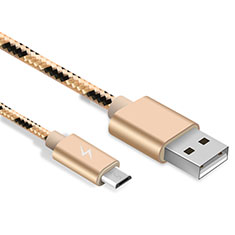 Cable USB 2.0 Android Universal A03 para Vivo V25 Pro 5G Oro