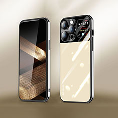 Carcasa Bumper Funda Silicona Espejo AT2 para Apple iPhone 14 Pro Oro