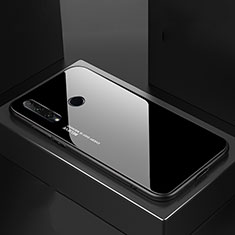 Carcasa Bumper Funda Silicona Espejo Gradiente Arco iris H01 para Huawei Honor 20i Negro